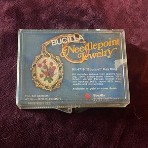 Bucilla Embroidery Keychain Kit with Multicolor Threads